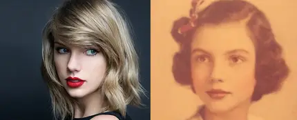 El parecido más que razonable de Taylor Swift con su abuela El parecido más que razonable de Taylor Swift con su abuela