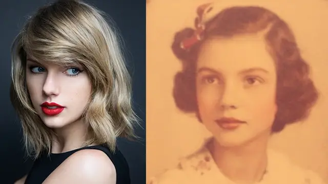 El parecido más que razonable de Taylor Swift con su abuela