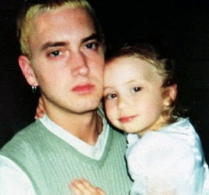 Eminem con su hija Hailie Eminem con su hija Hailie