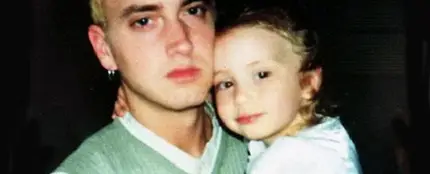 Eminem con su hija Hailie Eminem con su hija Hailie