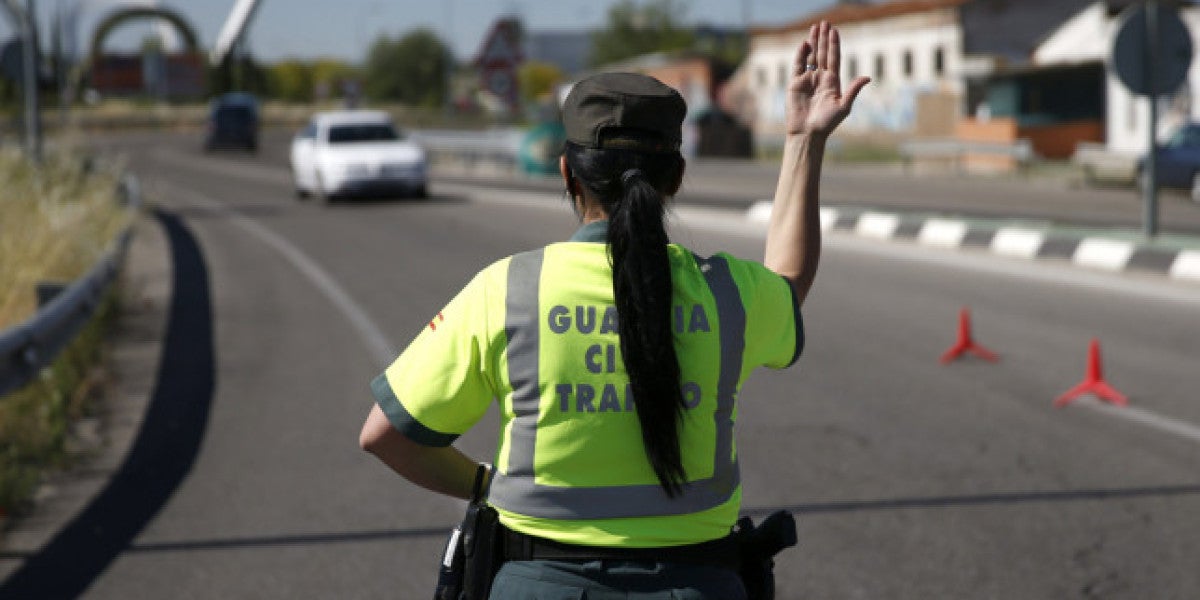 Una Guardia Civil de tráfico