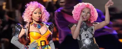 Nicki Minaj y su doble Awra Briguela Nicki Minaj y su doble Awra Briguela