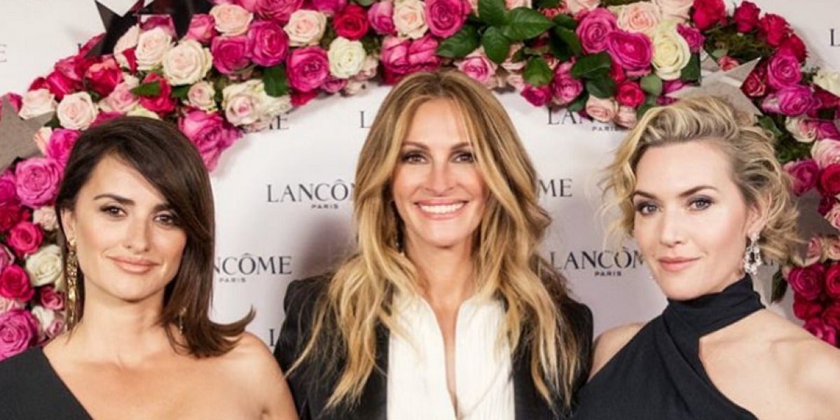 Penélope Cruz, Julia Roberts y Kate Winslet durante una fiesta en Mónaco