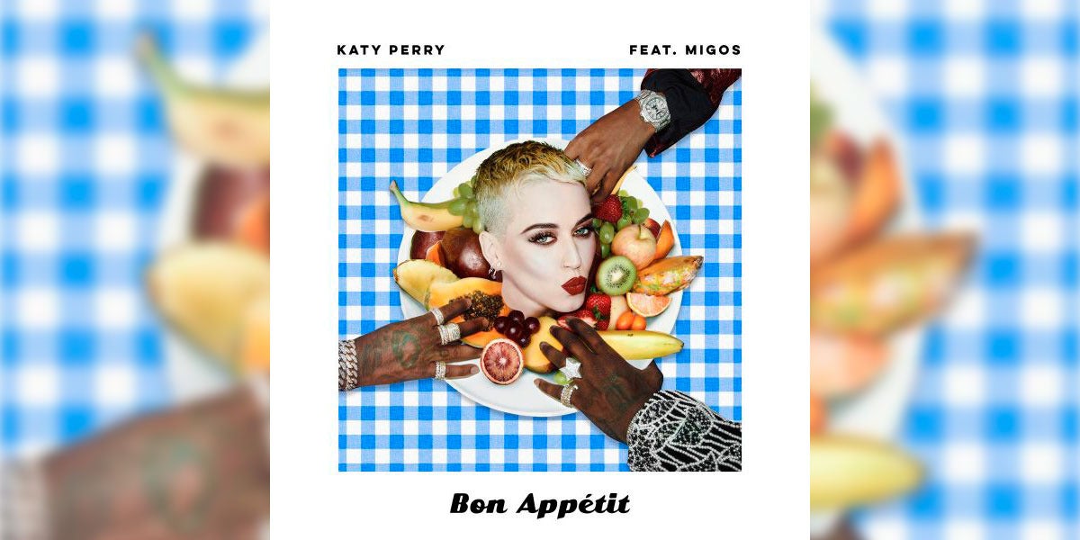 Portada del nuevo tema de Katy Perry, Bon Appétit