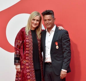 Cristina Cifuentes junto a Alejandro Sanz Cristina Cifuentes junto a Alejandro Sanz