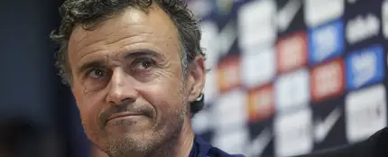 Luis Enrique, durante la rueda de prensa Luis Enrique, durante la rueda de prensa