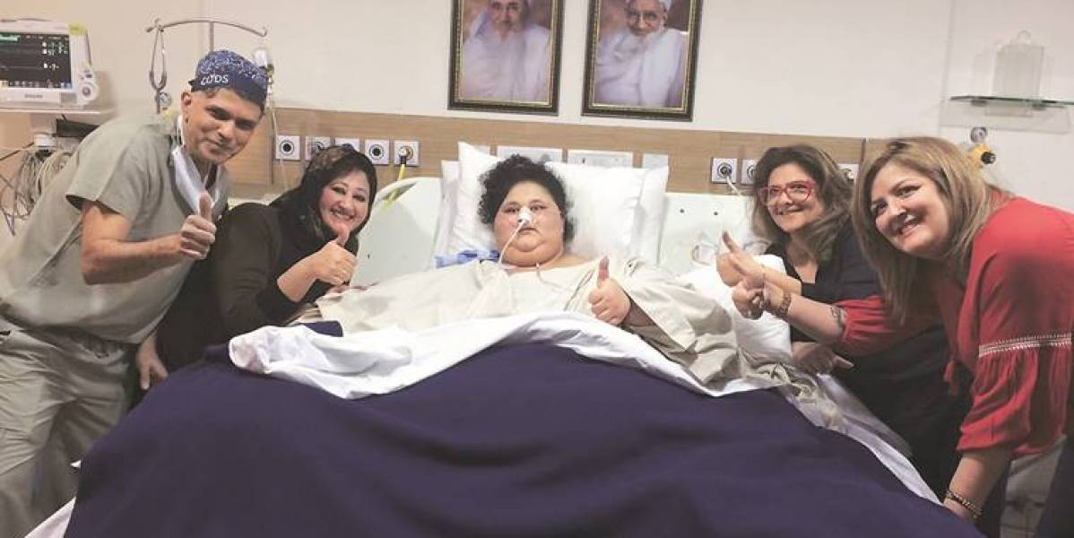 Eman Ahmed en el hospital