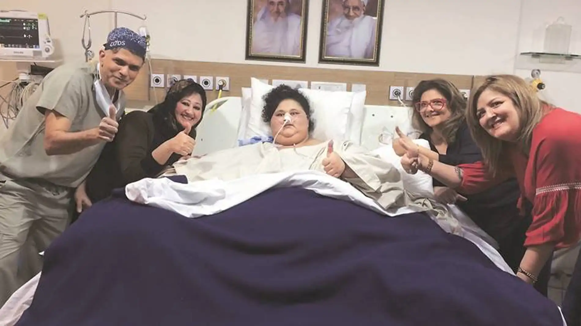 Eman Ahmed en el hospital