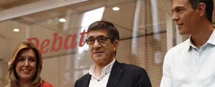 Los candidatos a la Secretaría General del PSOE, Susana Díaz , Patxi López y Pedro Sánchez Los candidatos a la Secretaría General del PSOE, Susana Díaz , Patxi López y Pedro Sánchez