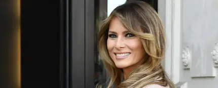 Melania Trump, muy sonriente Melania Trump, muy sonriente