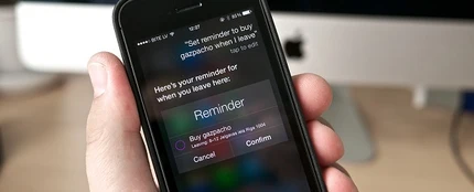 Siri en un iPhone Siri en un iPhone