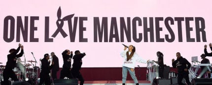 Ariana Grande en One Love Manchester
