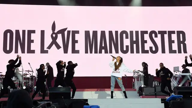 Ariana Grande en One Love Manchester