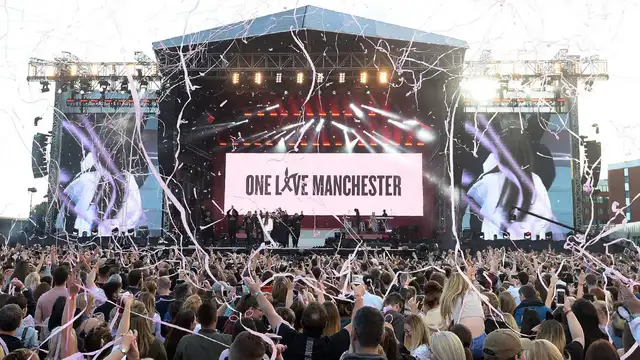 Miles de personas asisten al concierto de Ariana Grande para las víctimas del atentado