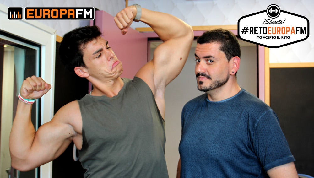 Ernest The Fitness Boy le propone a Juanma Romero un nuevo mini objetivo del #retoEuropaFM