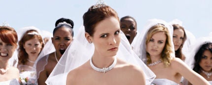 Novia enfadada en su boda