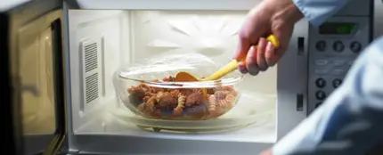 Comida en el microondas Comida en el microondas