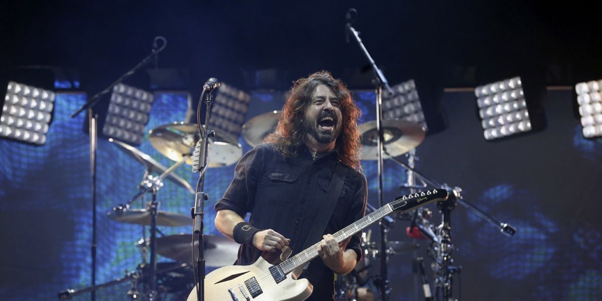 Dave Grohl, integrante del grupo estadounidense Foo Fighters