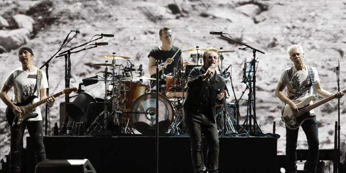 U2 en el concierto de Barcelona