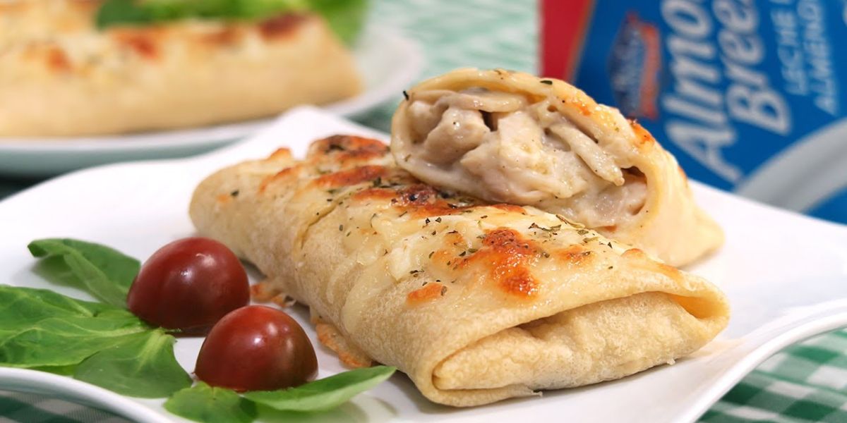 Crepes Rellenos de Pollo y Bechamel