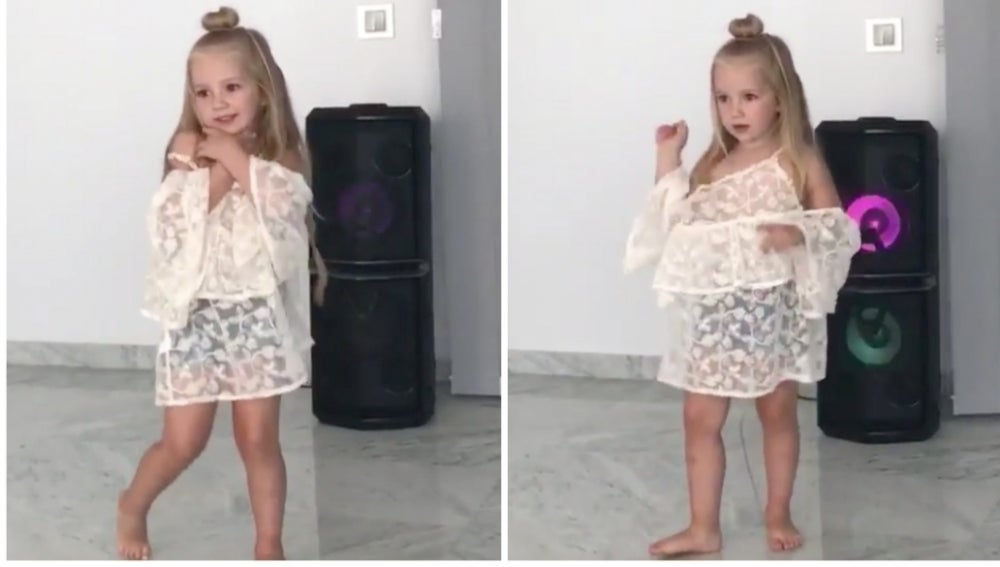 Althea, la hija del futbolista Ivan Rakitic enamora a Shakira bailando 'Me enamoré' 
