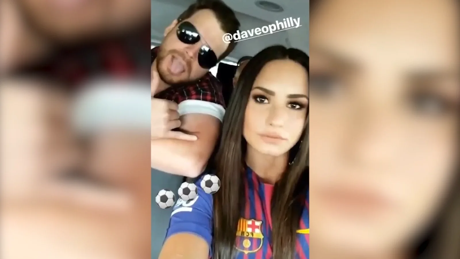 Demi viajando para ver jugar a Neymar