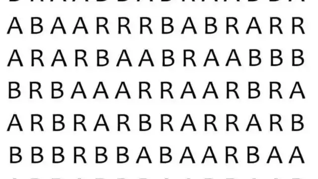 ¿Serías capaz de encontrar la palabra 'bar' en menos de un minuto?