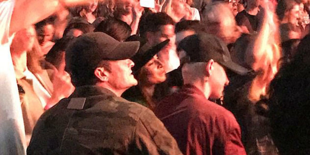 Orlando Bloom y Katy Perry en el concierto de Ed Sheeran en Los Ángeles
