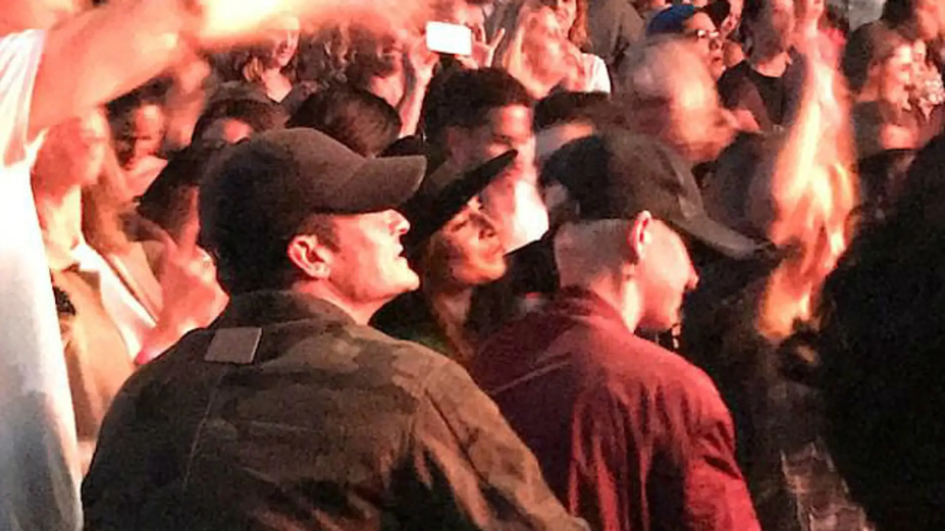 Orlando Bloom y Katy Perry en el concierto de Ed Sheeran en Los Ángeles