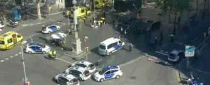Imagen de Las Ramblas tras el atropello masivo Imagen de Las Ramblas tras el atropello masivo