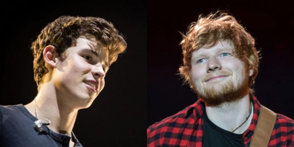 Shawn Mendes y Ed Sheeran se juntan en concierto para cantar 'Mercy'