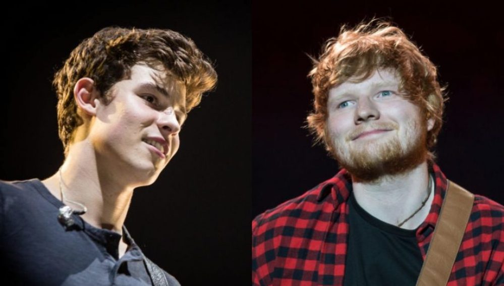 Shawn Mendes y Ed Sheeran se juntan en concierto para cantar 'Mercy'