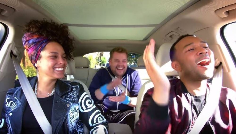 Alicia Keys y John Legend cantan una canción dedicada a la erección en el Carpool Karaoke