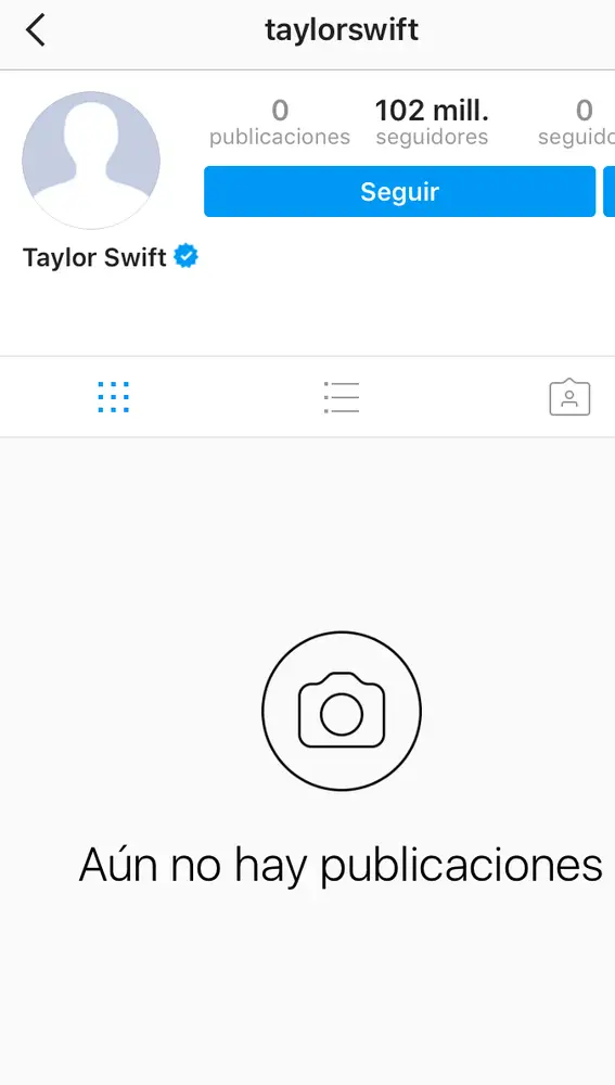 Taylor Swift ha borrado sus fotos de Instagram Taylor Swift ha borrado sus fotos de Instagram