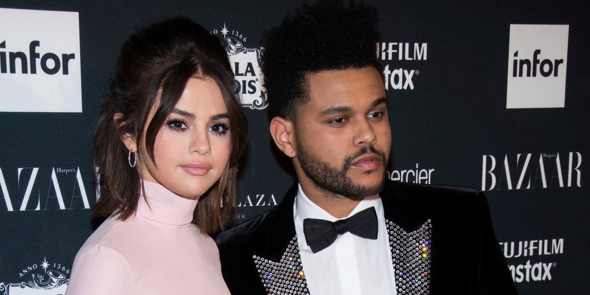 Selena Gomez y The Weeknd en la fiesta de Harper's Bazaar
