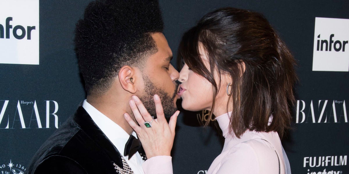 El primer beso público de Selena Gomez y The Weeknd