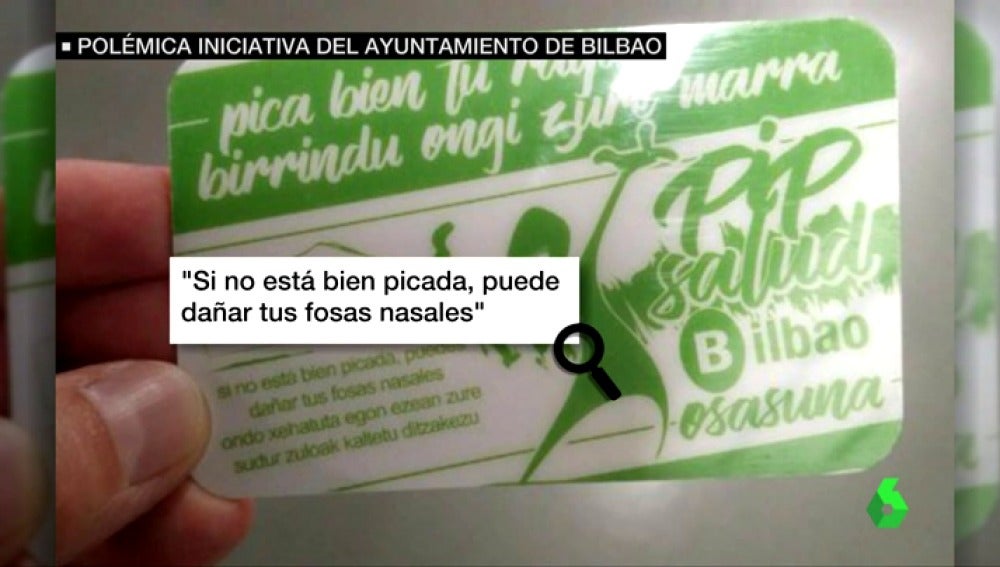 'Pica bien tu raya', polémica iniciativa del Ayuntamiento de Bilbao