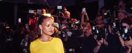Rihanna en la presentación de Fenty Beauty Rihanna en la presentación de Fenty Beauty