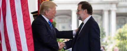 Donald Trump recibe a Mariano Rajoy en la Casa Blanca