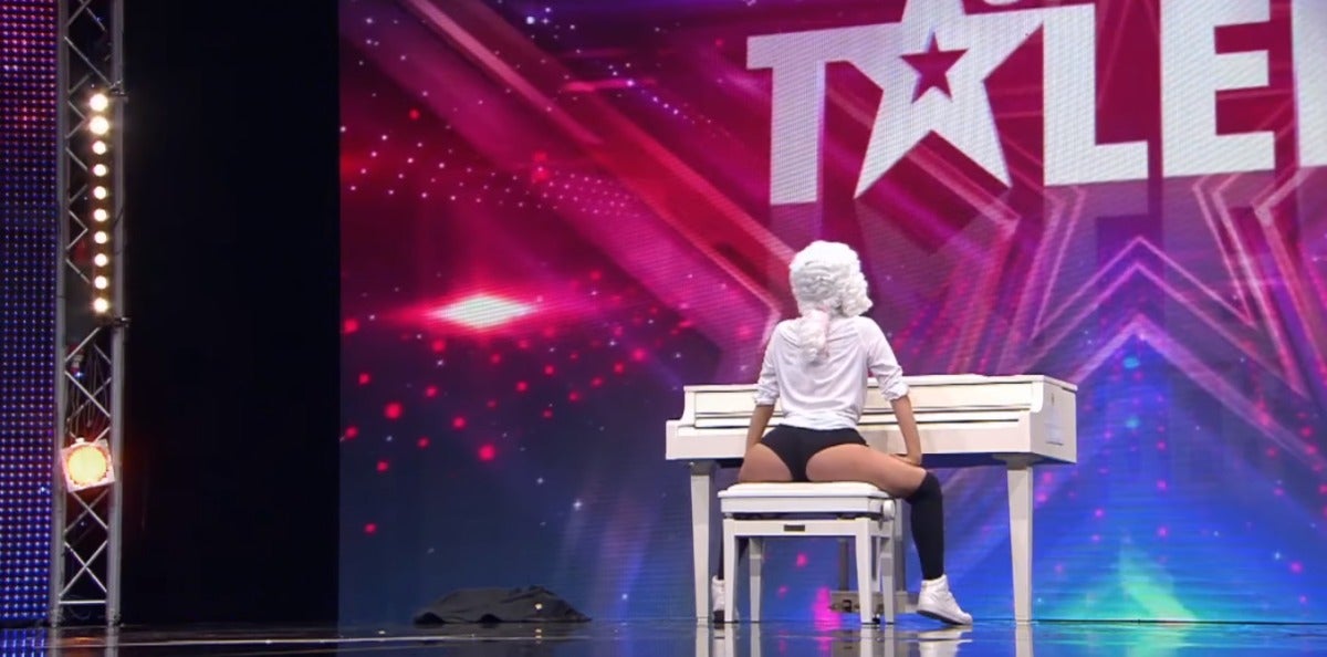 Sara Seifert en el programa Super Talent