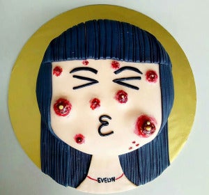La tarta "con espinillas" de The Cakescape La tarta "con espinillas" de The Cakescape
