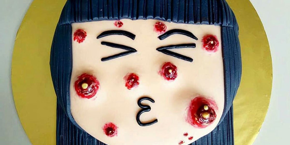 La tarta "con espinillas" de The Cakescape