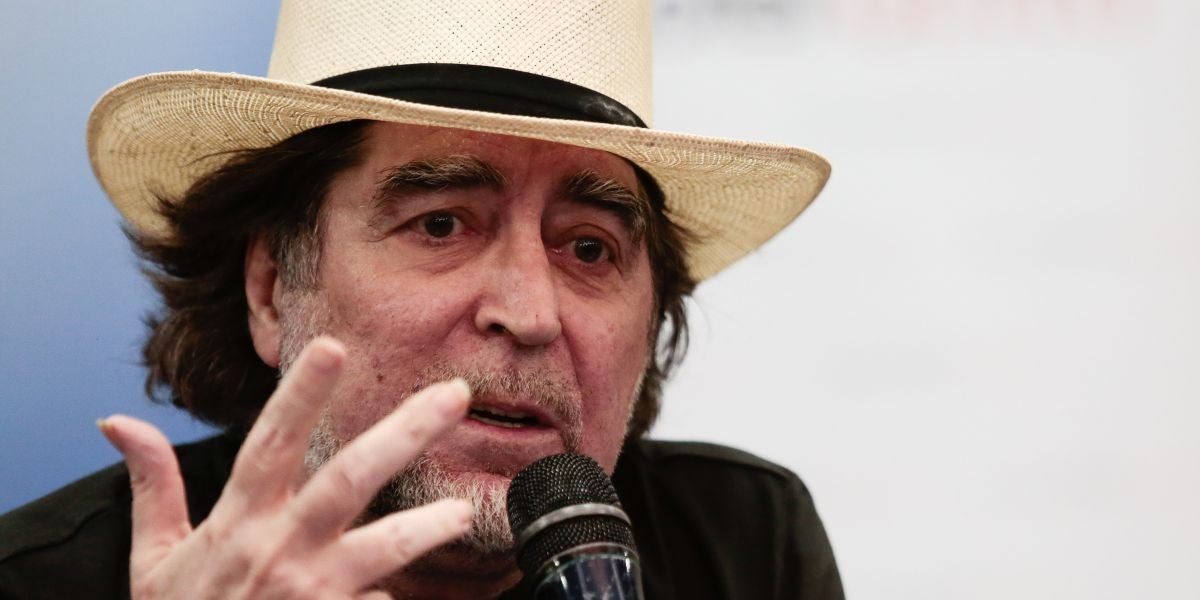 Joaquín Sabina durante una rueda de prensa