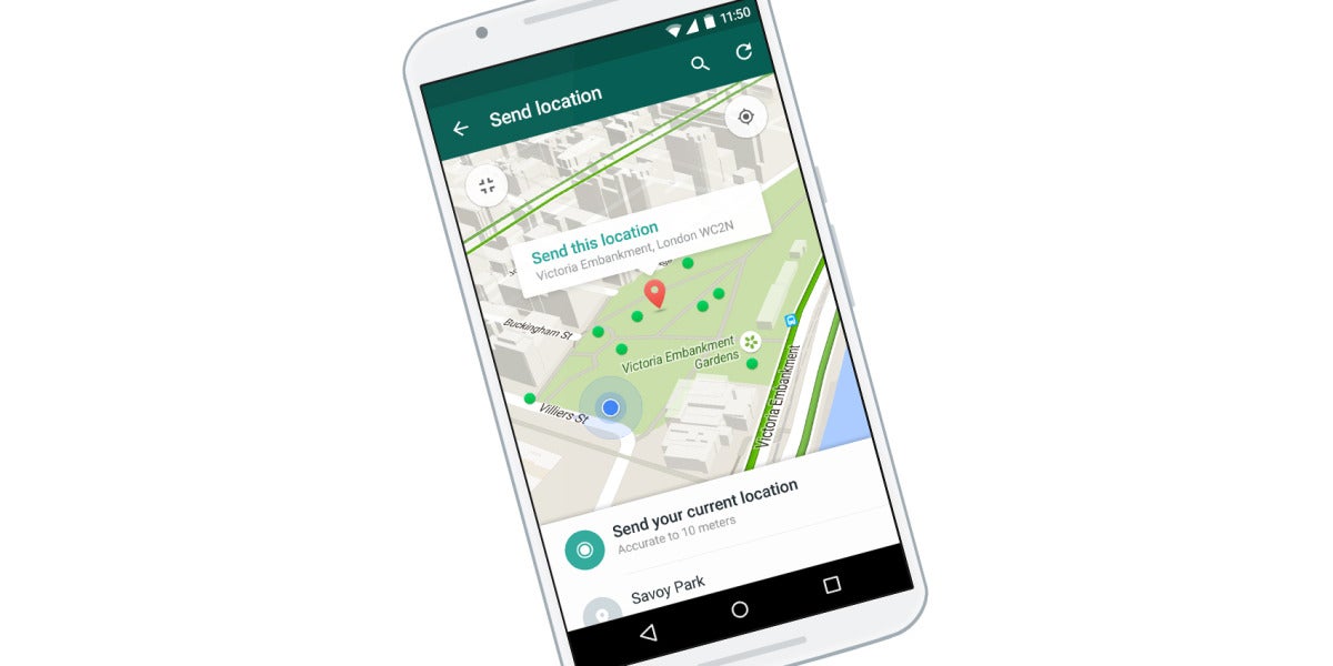 Localización de Whatsapp