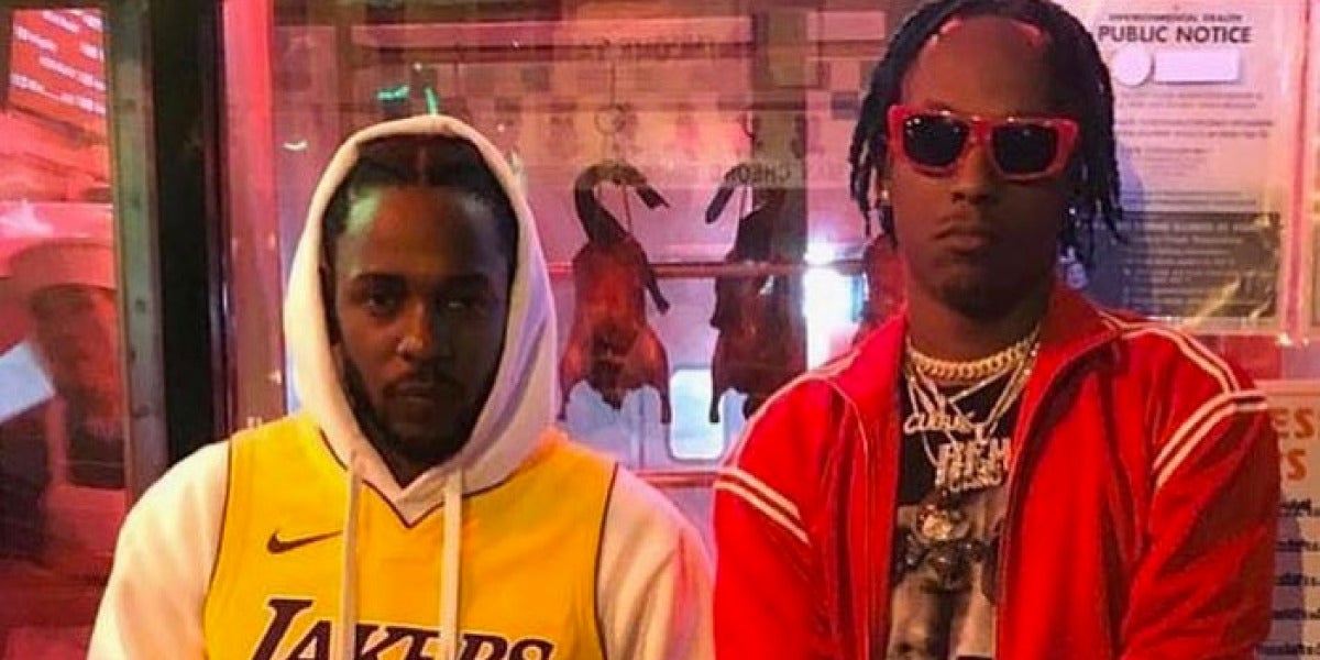 Kendrick Lamar y Rich The Kid en el vídeo de 'New Freezer'