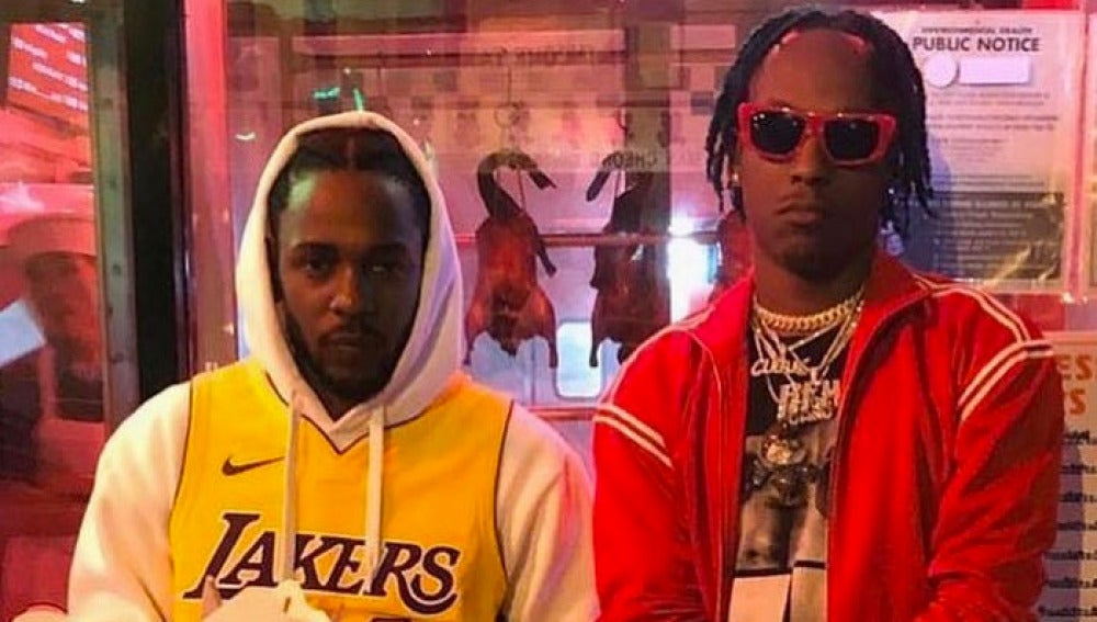 Kendrick Lamar y Rich The Kid en el vídeo de 'New Freezer'