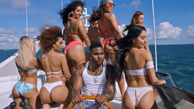 Jason Derulo en el videoclip de 'Tip Toe'