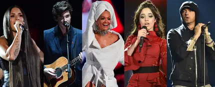 Demi Lovato, Shawn Mendes, Rita Ora, Camila Cabello y Eminem en los MTV EMAs 2017 Demi Lovato, Shawn Mendes, Rita Ora, Camila Cabello y Eminem en los MTV EMAs 2017