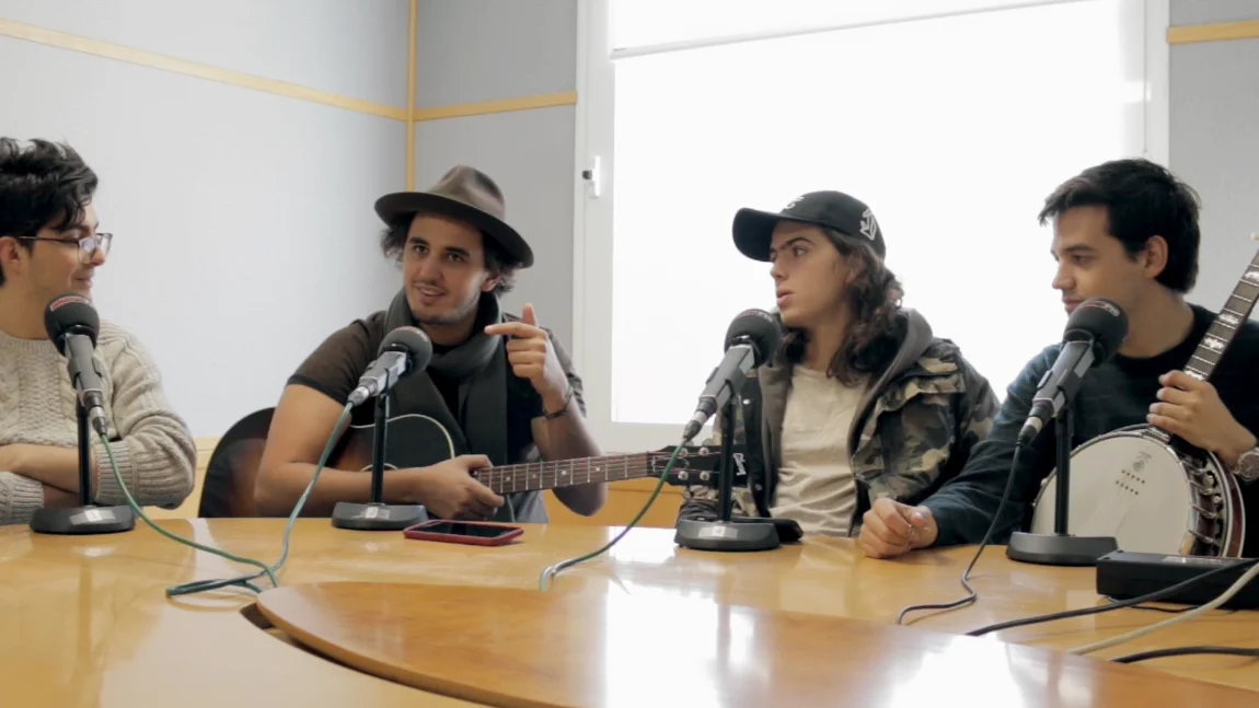 Morat durante su entrevista con Europa FM