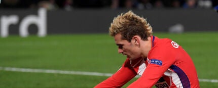 Griezmann en el &uacute;tlimo partido de Champions